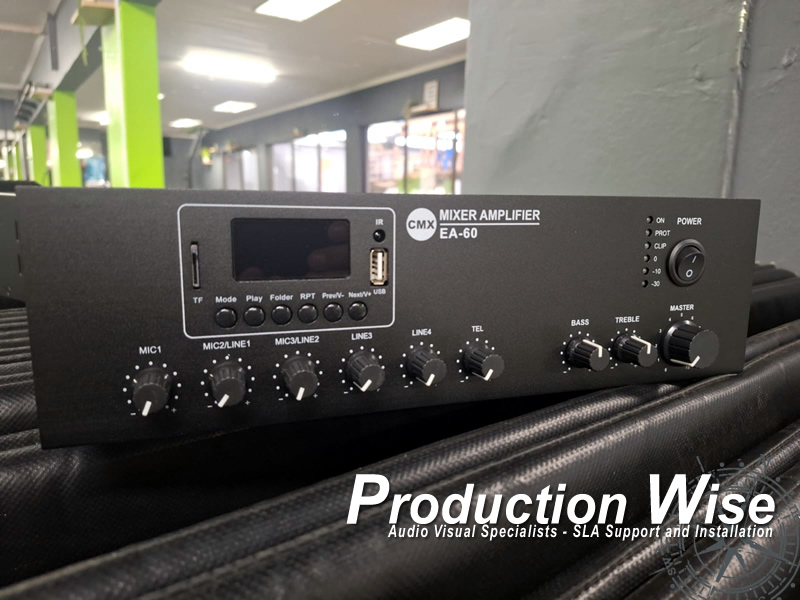 CMX EA60 - 100V 60Watt Mixer Amplifier, Bluetooth and Tuner
